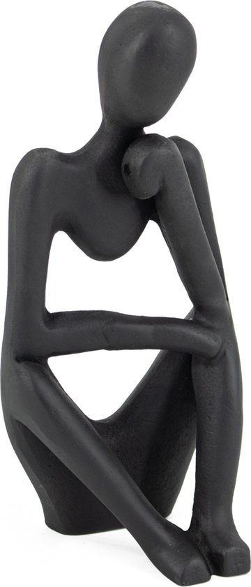 Figurine assise noire