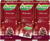 Pickwick Thee wintergloed professioneel 25 zakjes à 2 gr per doosje, doos 4X3 doosjes