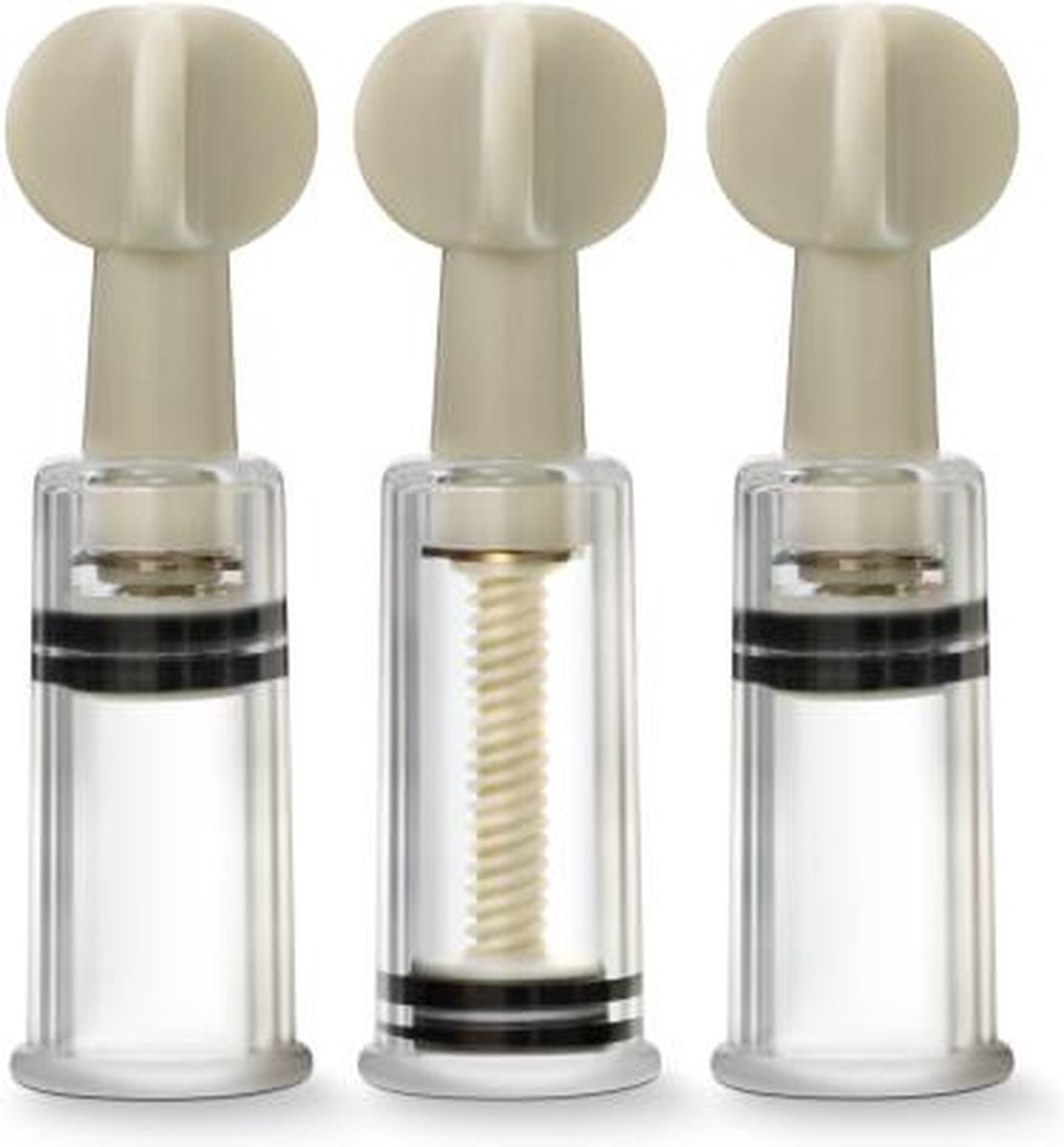 Goedkoopste Temptasia - Clitoris En Tepel Zuigers - Set Van 3