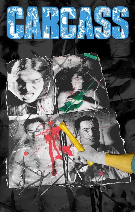 Carcass - Necroticism Textiel Poster - Multicolours