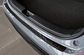 Zwart RVS Achterbumperprotector passend voor Nissan Qashqai III 2021- 'Ribs'