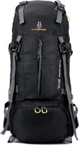 Flamehorse - Reistas - Rs&k - Backpack - Travelbag - 55 + 5L - Zwart