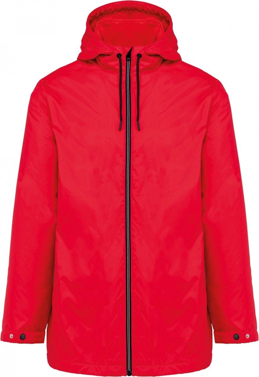Kariban Uniseks fleecejas met gevoerde capuchon K6153 Rood