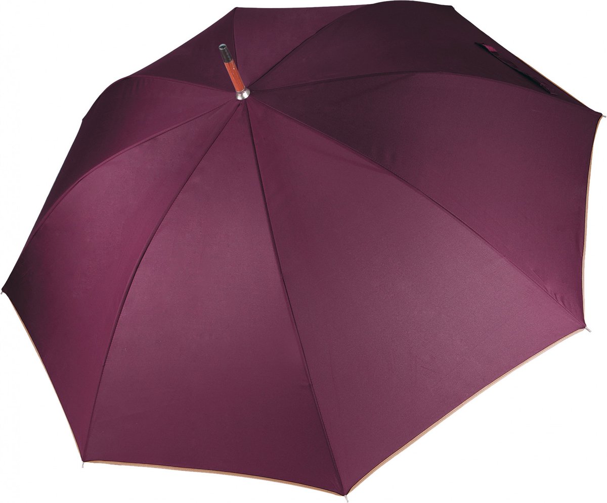 Kimood Automatische Paraplu KI2020 - Burgundy / Beige - One size