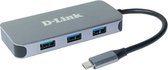 Hub USB-C 6-en-1 avec HDMI/Gigabit Ethernet/alimentation DUB-2335