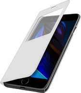 Hoes geschikt voor iPhone SE 20-22/8/7 Displayvenster Ultradun Wit