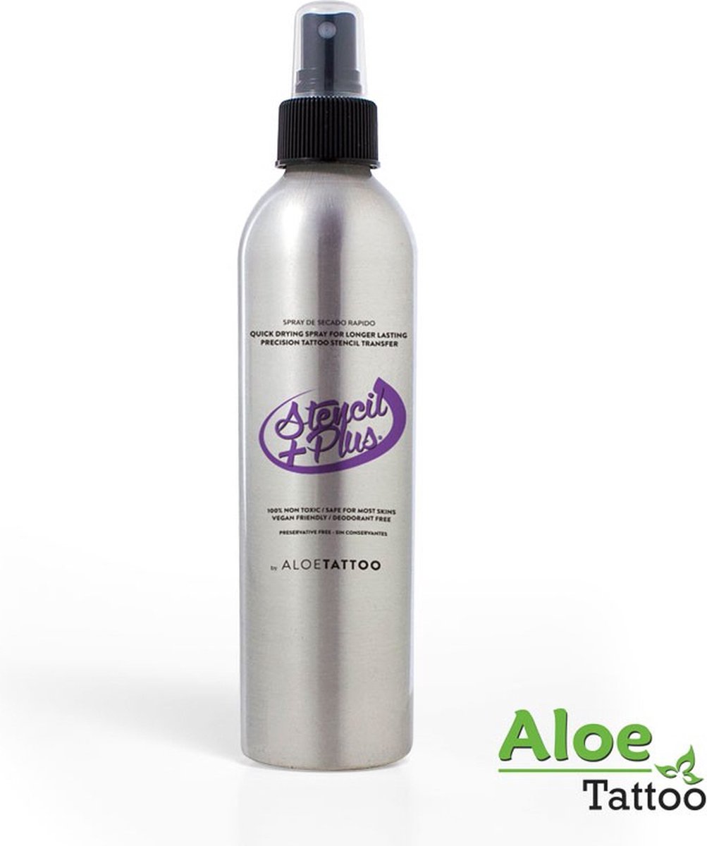 Aloe Tattoo - Stencil Transfer Plus Spray 100ml | Stencil Tatoeage Transfer Gel Crème