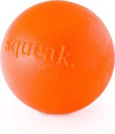 hond Orbee-Tuff Squeak - piepbal voor honden - speelgoed om te apporteren - oranje
