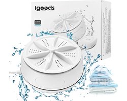 Igoods Draagbare Wasmachine - Vlekkenverwijderaar - Mini Wasmachine - 4 Versnellingen - UV Reiniging - 2kg Opslag