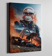 2023 Max Verstappen Oostenrijk GP Red Bull Canvas Schilderij - Inclusief Ophangsysteem - Formaat 70x50