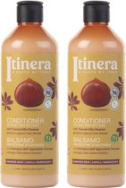 ITINERA - Conditioner voor beschadigd haar met kastanje uit de Toscaanse heuvels, 96% natuurlijke ingrediënten, 370 ml (2 stuks)