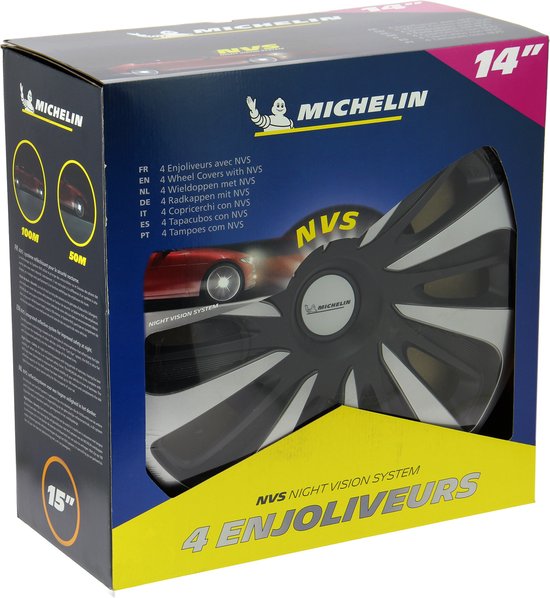 MICHELIN 4 enjoliveurs 15 Chromé NVS42 - Cdiscount Auto