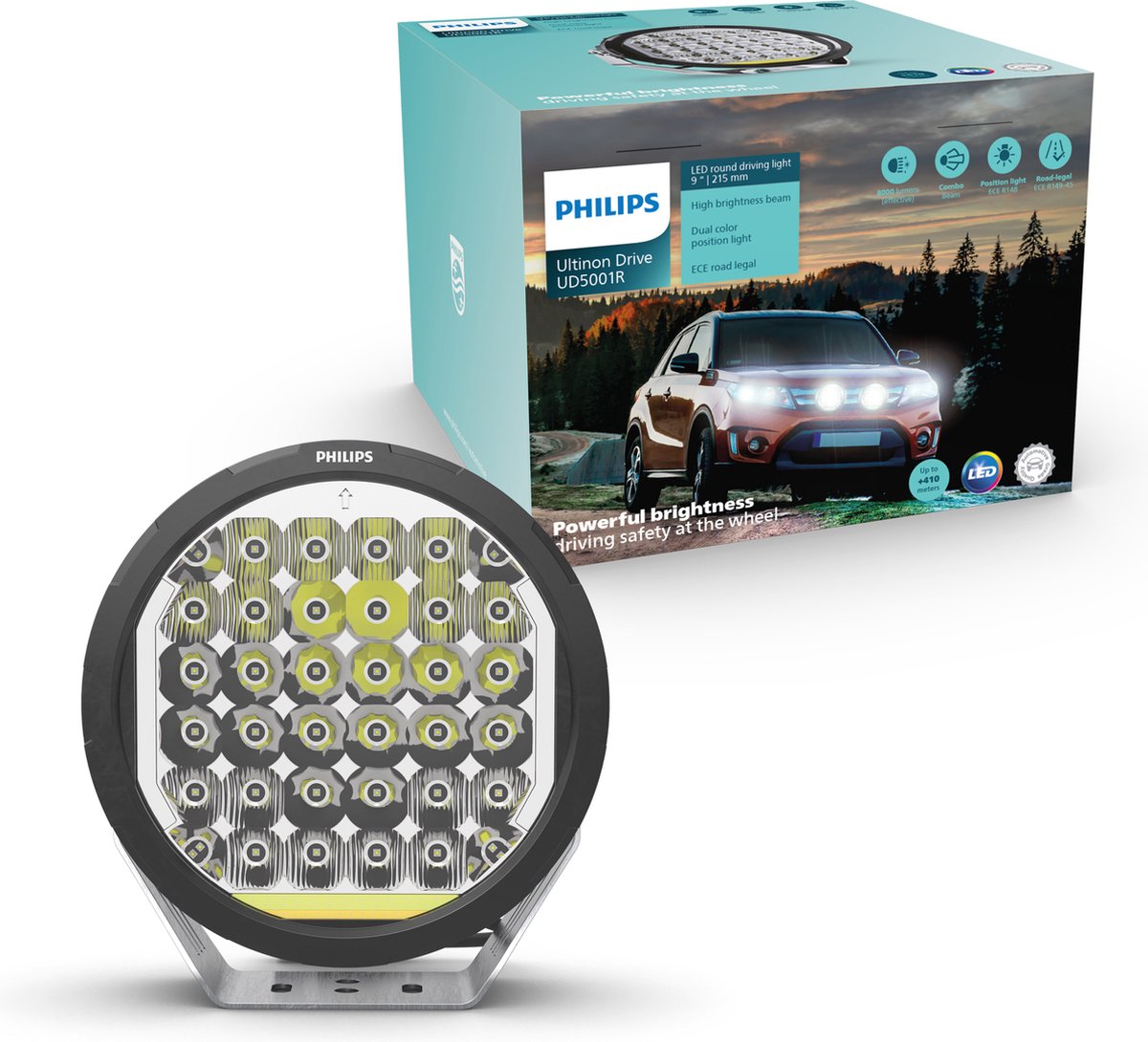 Philips Ultinon Drive 5001R 9 Inch LED rijverlichting Rond