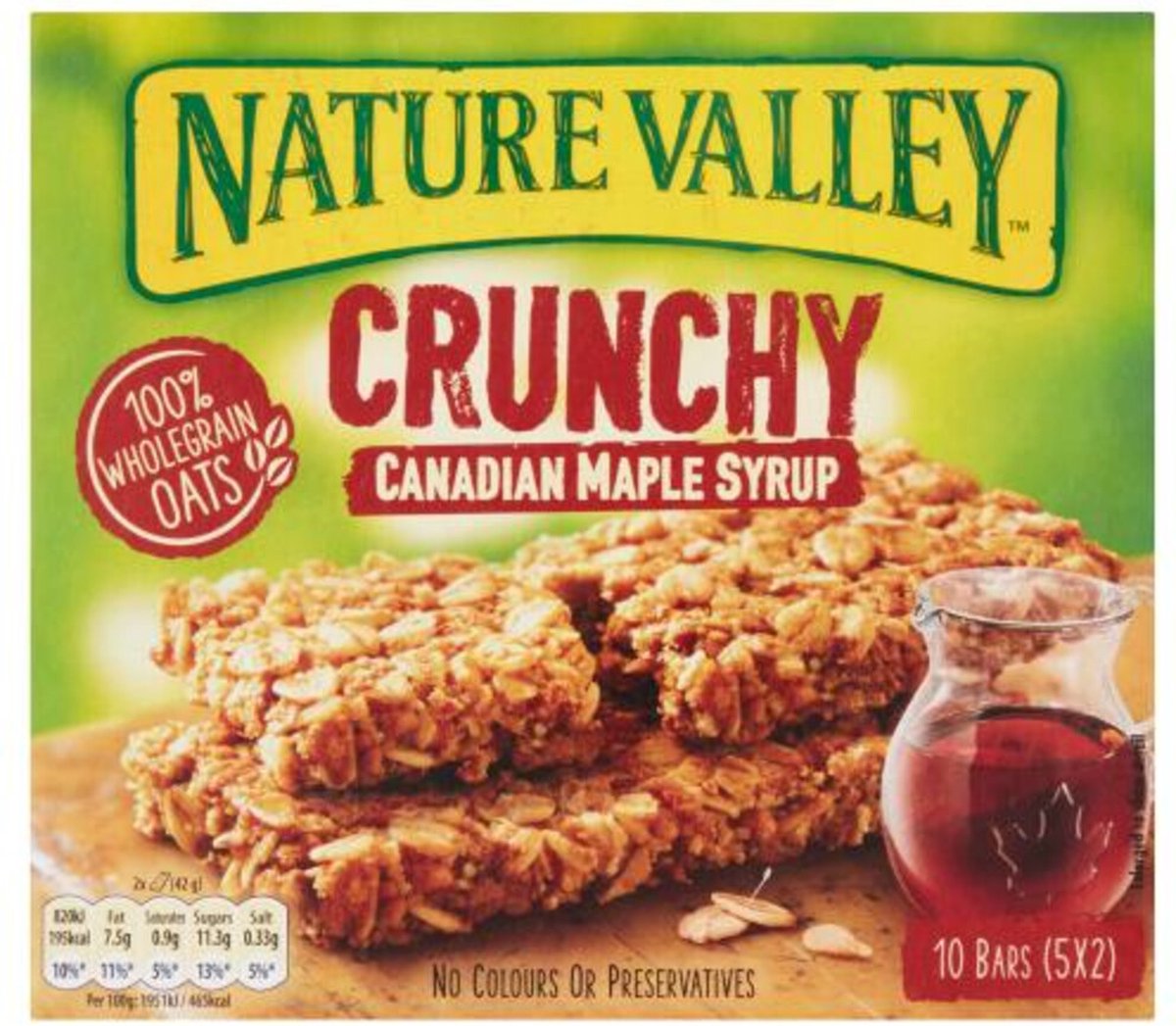 Nature Valley Crunchy Canadian Maple Syrup - 2 x 5x2 stuks - Voordeelverpakking