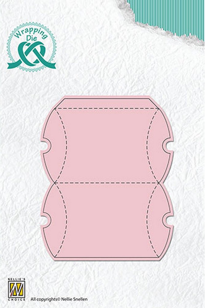 WPD003 Wrapping Dies gift box-3 rectangle - juwelen doosje - pillow box - nellie snellen - geschenkdoos voor paaseitjes