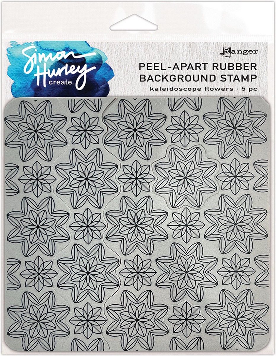 Ranger Simon Hurley create. Background Stamp Kaleidoscope Flowers
