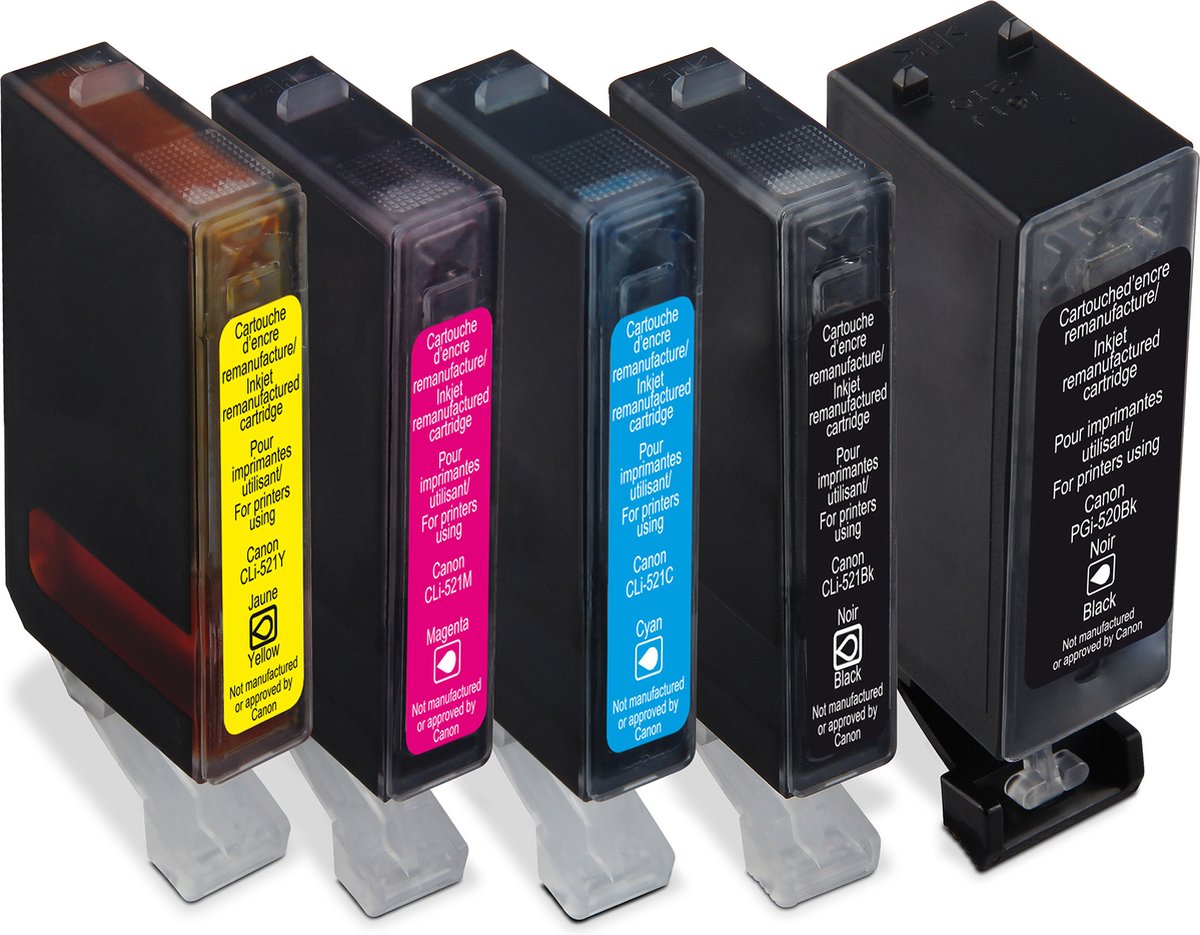 RecycleClub K10268RC inktcartridge 5 stuk(s) Compatibel Zwart, Cyaan, Magenta, Foto zwart, Geel