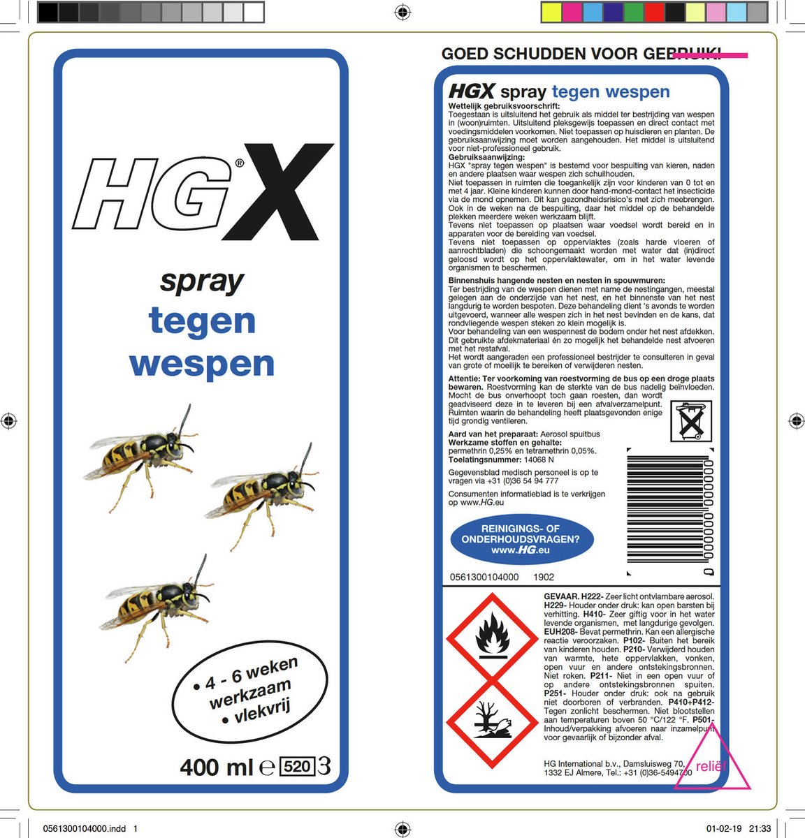 HG X spray anti-puces 400ml