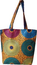 Jacqui's Arts & Designs - African design - schoudertas - handgemaakt - Afrikaanse stof - Afrikaanse print - tote tas - kleurrijk