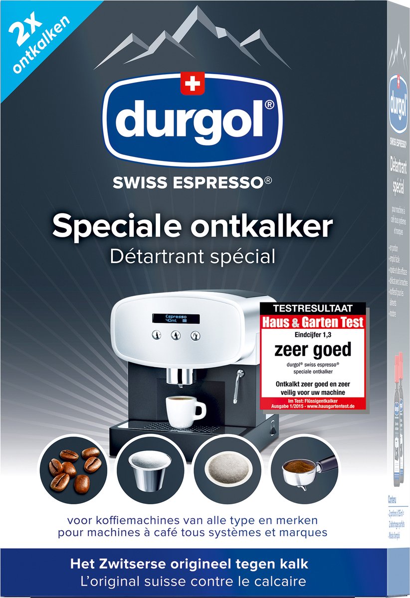 Durgol Swiss Espresso - Koffiemachineontkalker - 2 keer 125 ml.