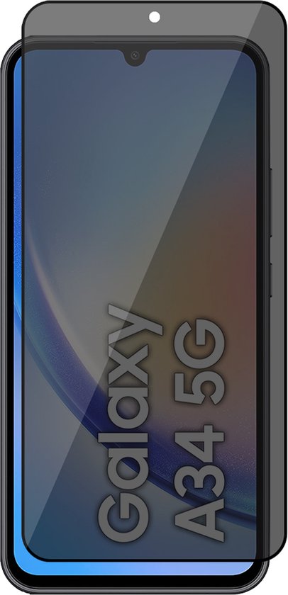 Protecteur d'écran Samsung Galaxy A34 Privacy - Protecteur d'écran en Glas FullGuard