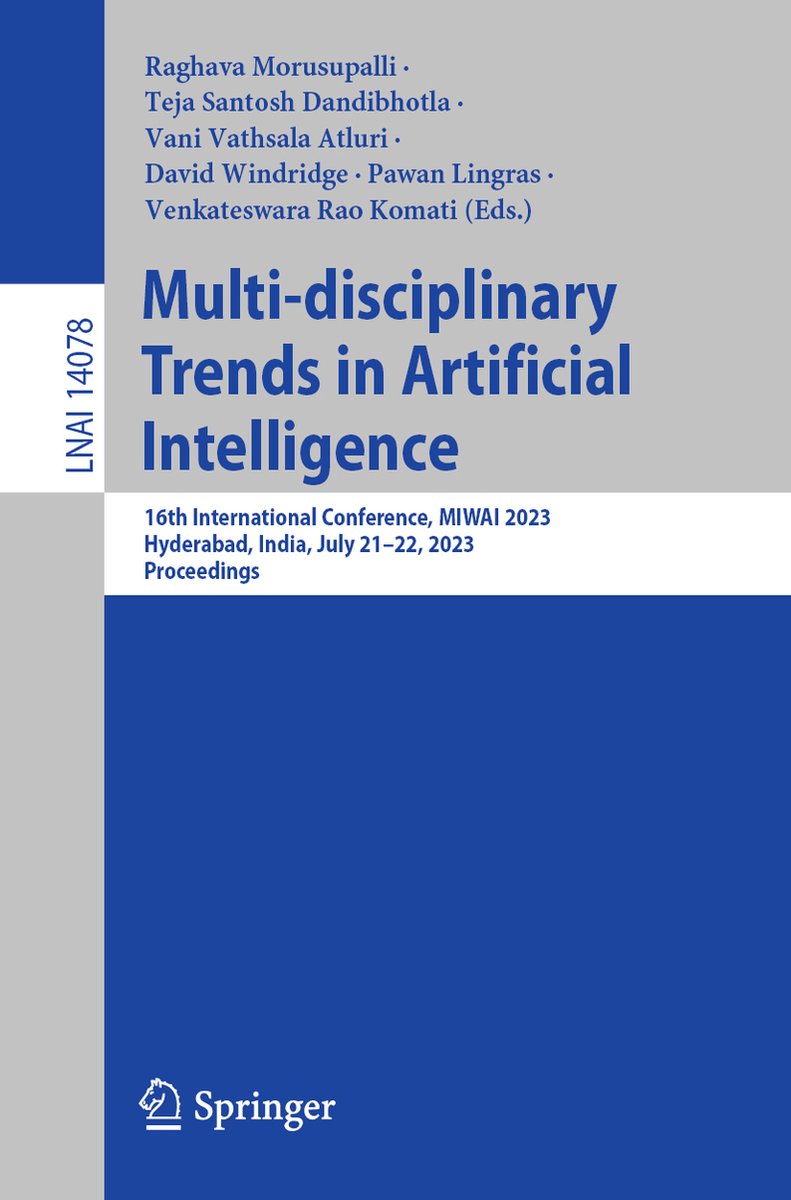 Multi-disciplinary Trends In Artificial Intelligence van