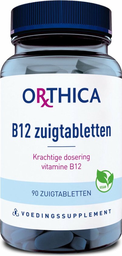 Orthica B12 zuigtabletten - Vitamine B12 - 90 zuigtabletten