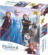Disney - Frozen 2 Personages Puzzel - 61x46 cm 500 stk - met 3D lenticulair effect