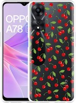 Cazy Hoesje geschikt voor Oppo A78 5G Kersen