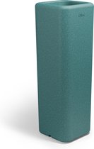 Otium bloembak dubbelwandig Murus 27 cm turquoise cork