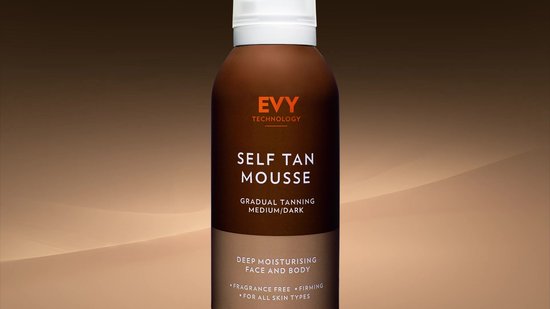 EVY Zelfbruinende Mousse Medium/Donker – Diepe Gouden Tint zonder UV-straling – Vegan – 150ml