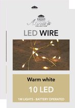Anna Collection draadverlichting lichtsnoeren -2x- goud- warm wit -100 cm