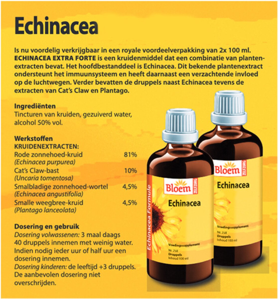 Bloem Echinacea Druppels Duopak 200ML