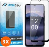 Mobigear Screenprotector geschikt voor Nokia G11 Plus Glazen | Mobigear Premium Screenprotector - Case Friendly - Zwart (3-Pack)