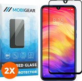 Mobigear Screenprotector geschikt voor Xiaomi Redmi Note 7 Glazen | Mobigear Premium Screenprotector - Case Friendly - Zwart (2-Pack)