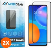 Mobigear Screenprotector geschikt voor Huawei P Smart (2021) Glazen | Mobigear Premium Screenprotector - Case Friendly - Zwart (2-Pack)