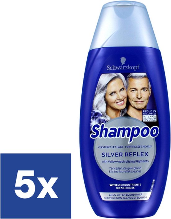 Schwarzkopf Reflex Silver Shampoo - 5 x 250 ml | bol
