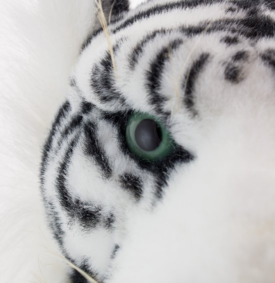 BRUBAKER Tijger Knuffel 60 cm - Liggend Levensechte Knuffel - Koning van de Jungle - Wit van BRUBAKER — afbeelding 4