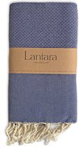 Lantara Hamamdoek Fouta - Donkerblauw - 100x200cm