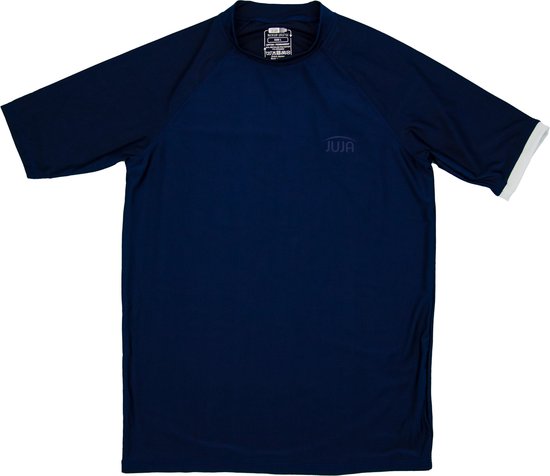 JUJA - UV-Zwemshirt met korte mouwen voor mannen - UPF50+ - Solid - Donkerblauw - maat S (46)