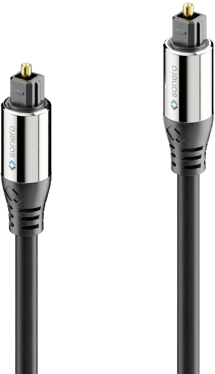 sonero S-OC100-020 audio kabel 2 m TOSLINK Zwart