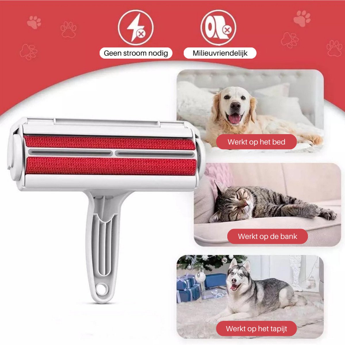 Pluizenverwijderaar - Hondenhaar - Kattenhaar - Huisdierhaar verwijderaar - Pluizenborstel - Kledingroller - Xatory