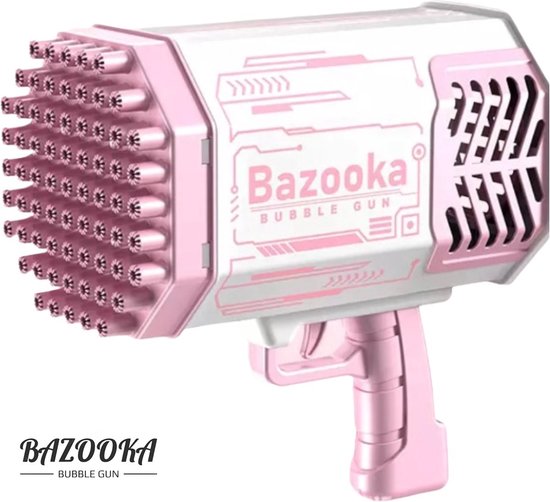 LED Bubble Bazooka - Original - bubble gun - bellenblaas machine - bellenblaas geweer - 1000 bubbles met LED lights - ROZE