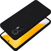 Case2go - Hoesje geschikt voor Xiaomi Redmi Note 12 4G - Back cover - Zwart