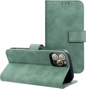 Case2go - Coque de téléphone adaptée pour Xiaomi 13 Pro - Wallet Book Case - Avec Fermeture Magnétique - Vert