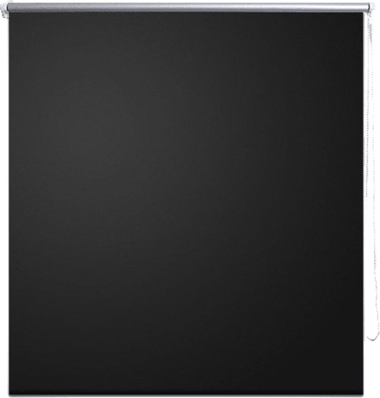 Laneetal Thermo-rolgordijn met coating verduisterend rolgordijn in zwart 100 x 210 cm klemrolgordijn voor ramen en deuren Klemmfix zonder boren vensterrolgordijn zijtrekrolgordijn