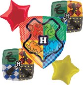 Harry Potter - Ensemble de Ballon - 5 pièces - Ballon hélium - Ballon aluminium - Décoration - Fête d'enfants.