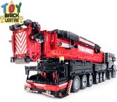 V2 Liebherr LTM 1750 9.1 Mammoet EDITION Telekraan Hijskraan VERSION 2 - LEGO Technic Compatible Bouwpakket van Toy Brick Lighting® | 7768 Bouwstenen | Vrachtwagen | Truck | Hijskraan | Telekraan | Bouw & Constructie