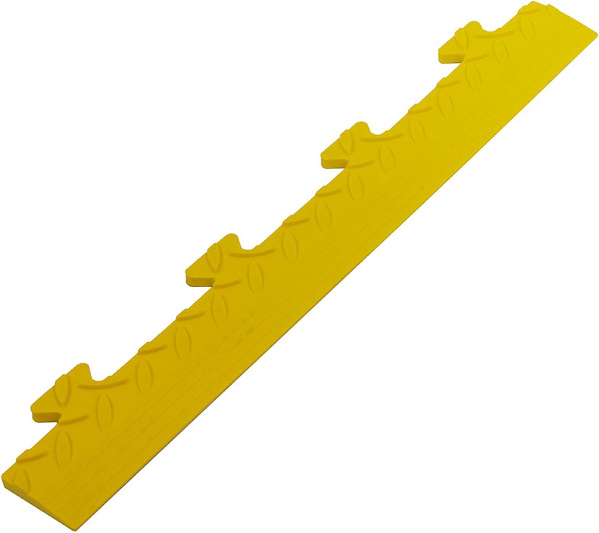 PVC kliktegel randstuk male geel