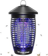 PALONE Elektrische muggenlamp, 4500 V, 20 W, UV, waterdicht, IPX4, voor insectenverdelger voor huis, tuin, binnen, keuken, met 1 schone borstel